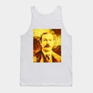 Arthur Conan Doyle Golden Portrait | Arthur Conan Doyle Artwork 11 Tank Top